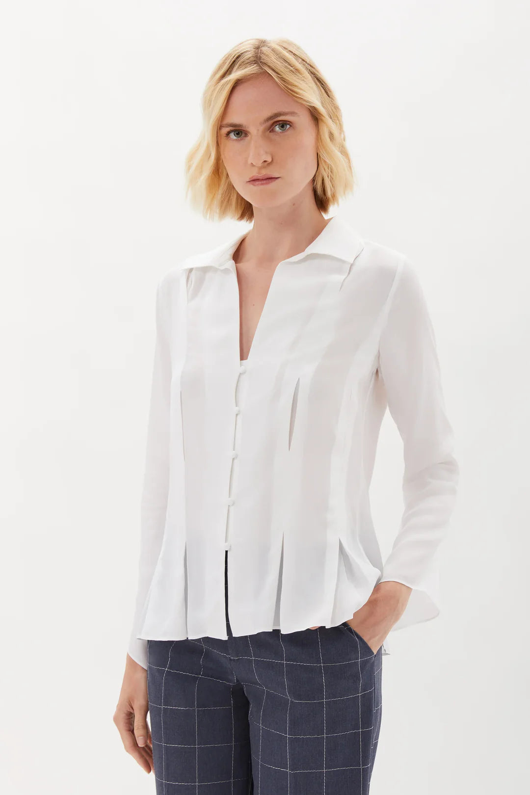 Exclusive Online Offer Swinton Box Pleat Blouse