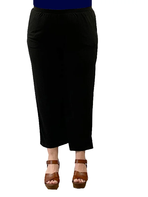 Major Savings Plus Size La Cera Solid Cropped Pant