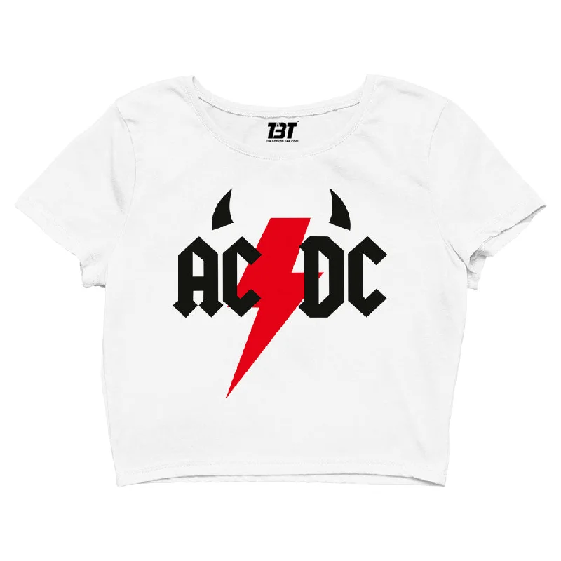 Price Smash AC/DC Crop Top - Rock Music Surge
