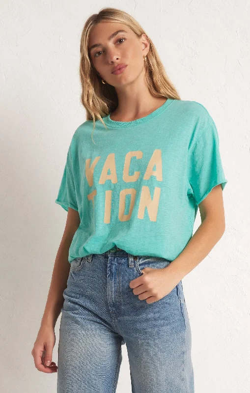 New Deal Z Supply Oversized Vacation Tee - CABANA GREEN