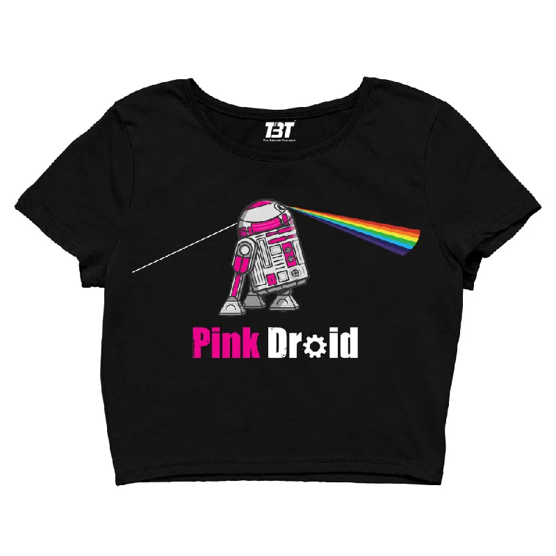 Value Deals Pink Floyd Crop Top - Pink Droid