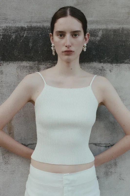 Final Clearance Liat Knit Singlet - Bone