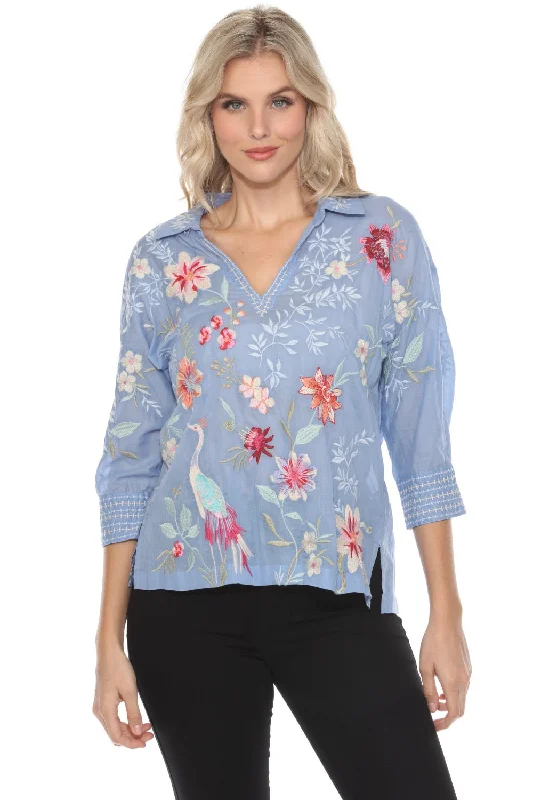 Major Savings Johnny Was Workshop Darcy Popover Shirt W10824 *