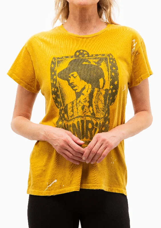 Super Deal Jimi Hendrix Crew Tee | Mustard