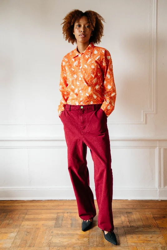 Don’t Miss Out Homer Buttondown - Orange Crayon