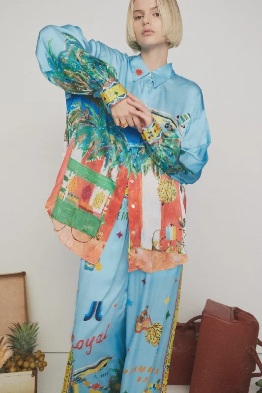 Best Seller All Aboard Silk Shirt