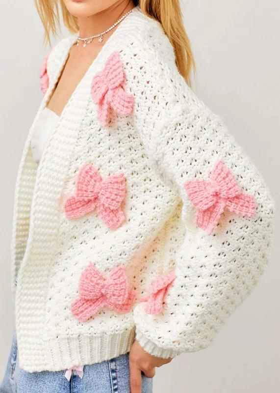 Amazing Value Crochet Bow Cardigan