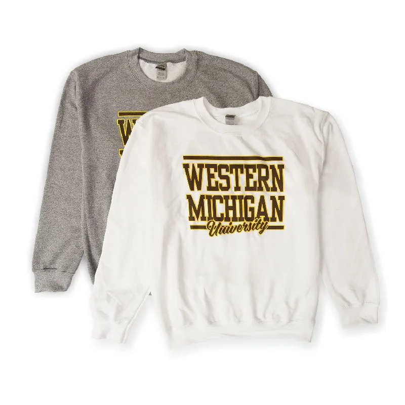 The Best Prices Western Michigan Script Crewneck