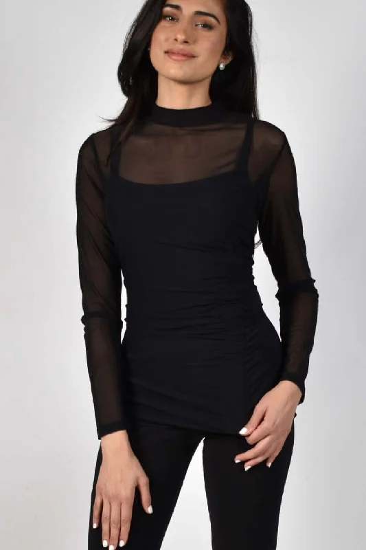 Steals and Deals Frank Lyman Top 214523 Black