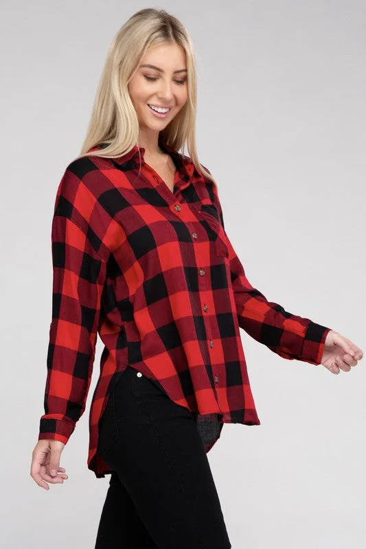 Instant Savings Classic Plaid Flannel Shirt