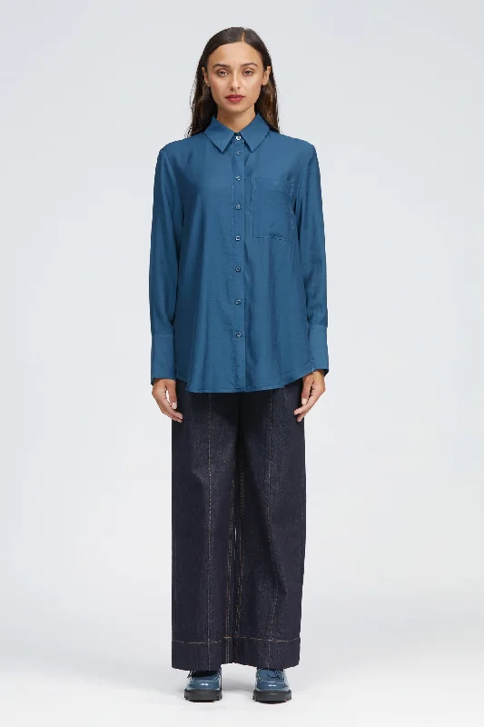 Weekend Shopping Made Better Van Shirt Dark Teal