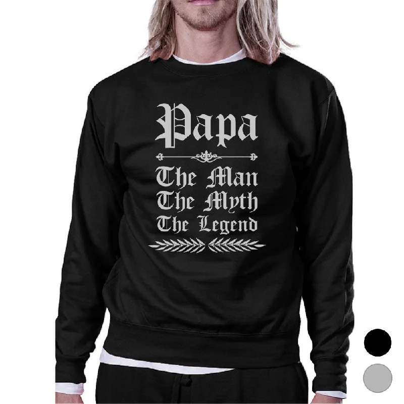 Weekend Specials to Delight Vintage Gothic Papa Mens/Unisex Fleece Sweatshirt For Fathers Day
