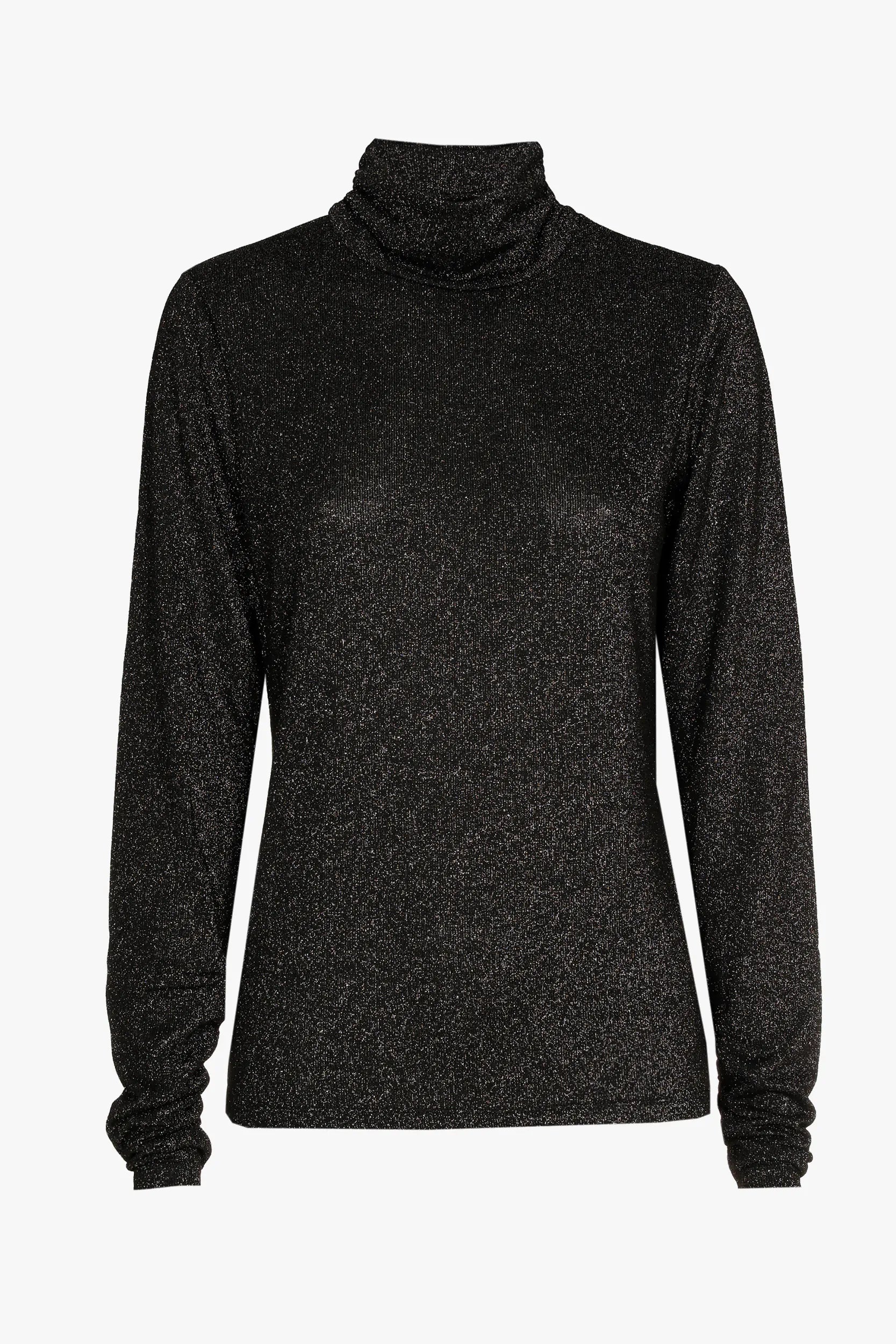 Weekend Discounts to Enjoy black lurex sous pullover 