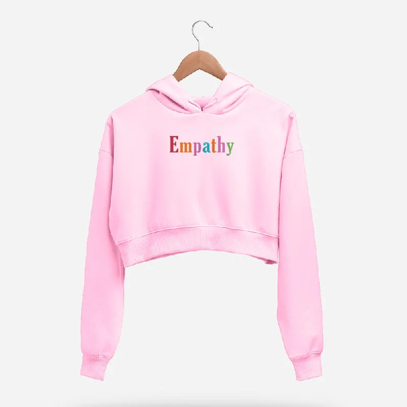 Closeout Sale Empathy Crop Hoodie
