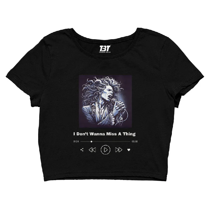 Deal Dash Aerosmith Crop Top - Don't Wanna Miss A Thing