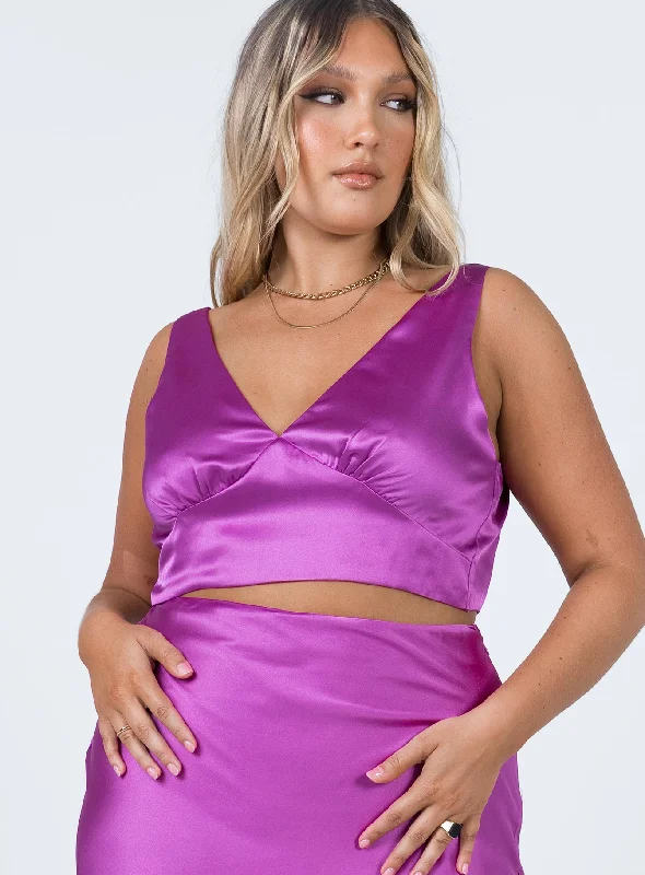 Act Now Nellie Top Purple