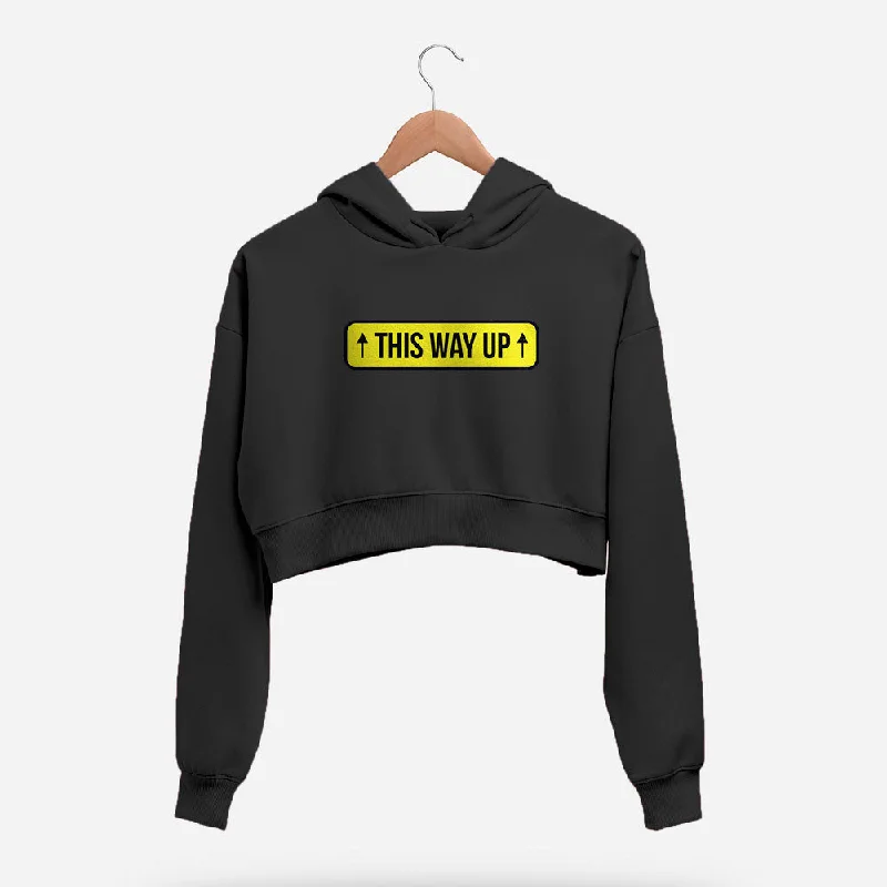Savings Spectacular This Way Up Crop Hoodie