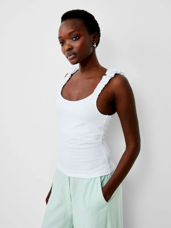 Special Savings Rallie Gwyneth Mix Top in White