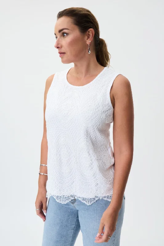 Weekend Deals That Dazzle Joseph Ribkoff Top 232923-1761-VAN Vanilla