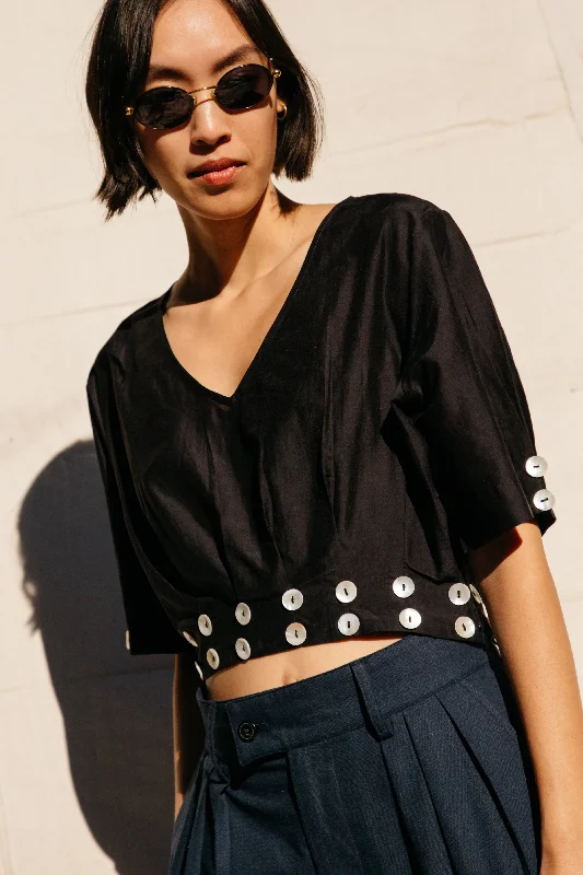 Weekend Specials You Can't Miss Ode Top - Black