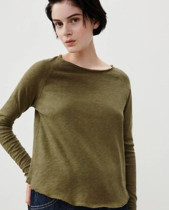 Time-Limited Offer American Vintage Sonoma Bush Green Long Sleeve T-Shirt