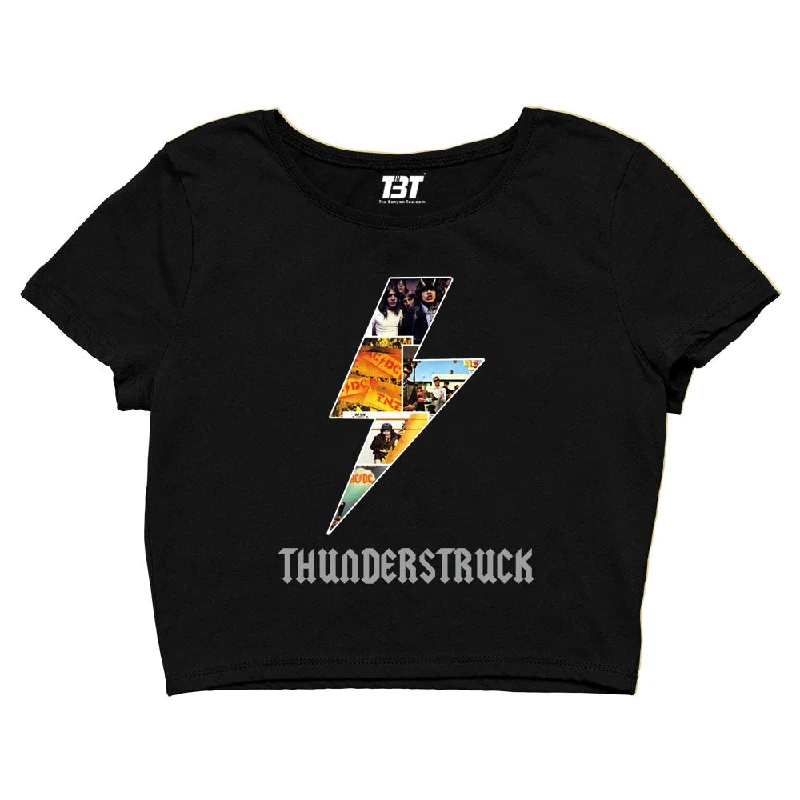 Act Fast AC/DC Crop Top - Thunderstruck