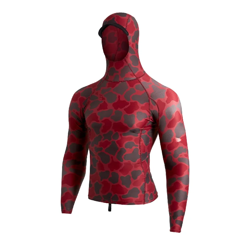 Don't Wait Standard Issue Camo LS Hooded Rashguard