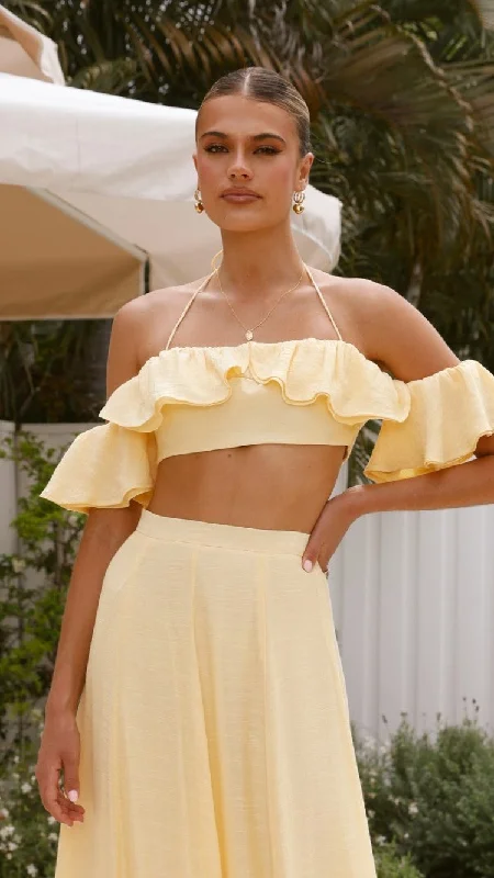 Inventory Reduction Trista Top - Yellow