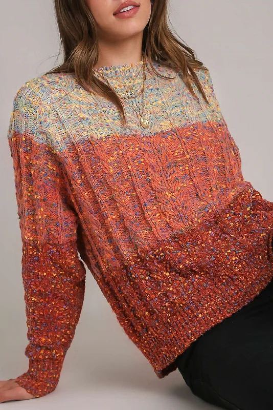 Lowest Prices KaleaBoutique Colorful Confetti Wool Ball Knitted Sweater