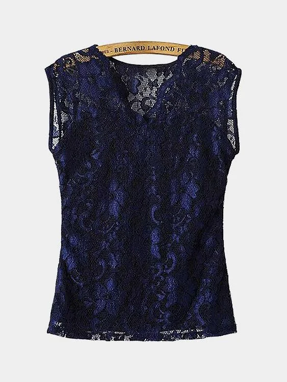 Members Only Custom V-Neck Lace Top Camis