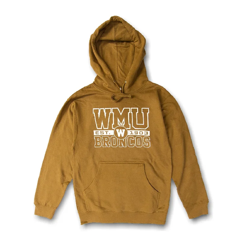 Unwind with Weekend Discounts WMU Block and Circle Hoodie
