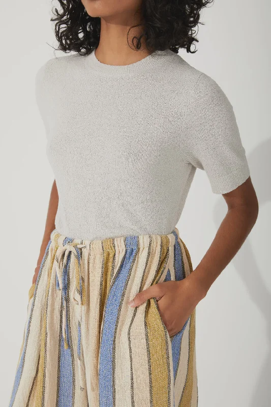 Savings Alert Grey Organic Cotton Blend Knit Top