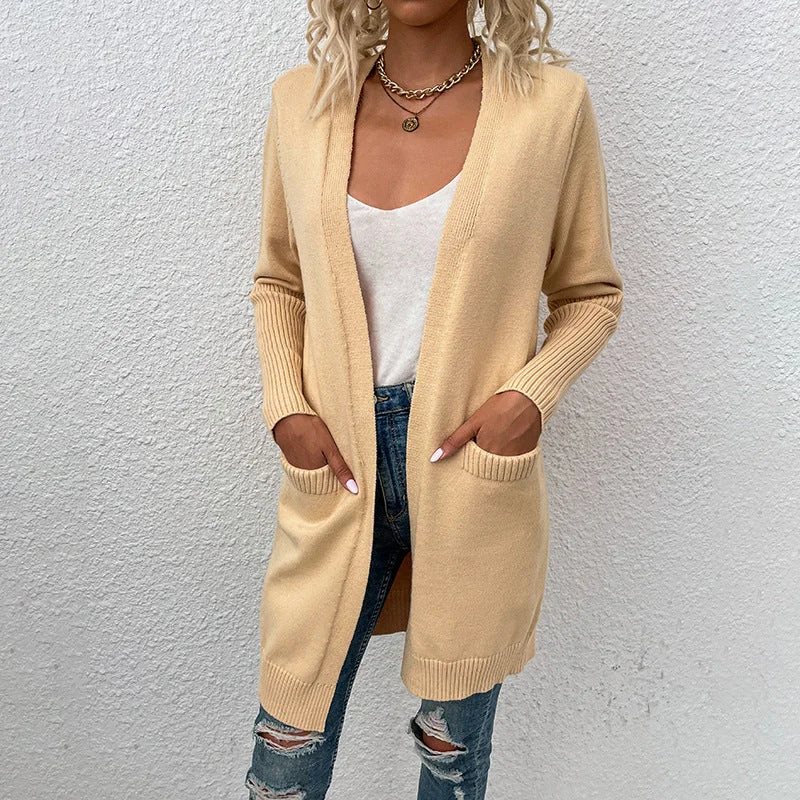 Best Seller Beige Wholesale Cardigan For Women