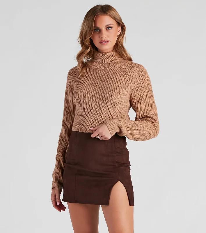 Weekend Deals That Dazzle Turn-Heads Lace Up Crop Sweater