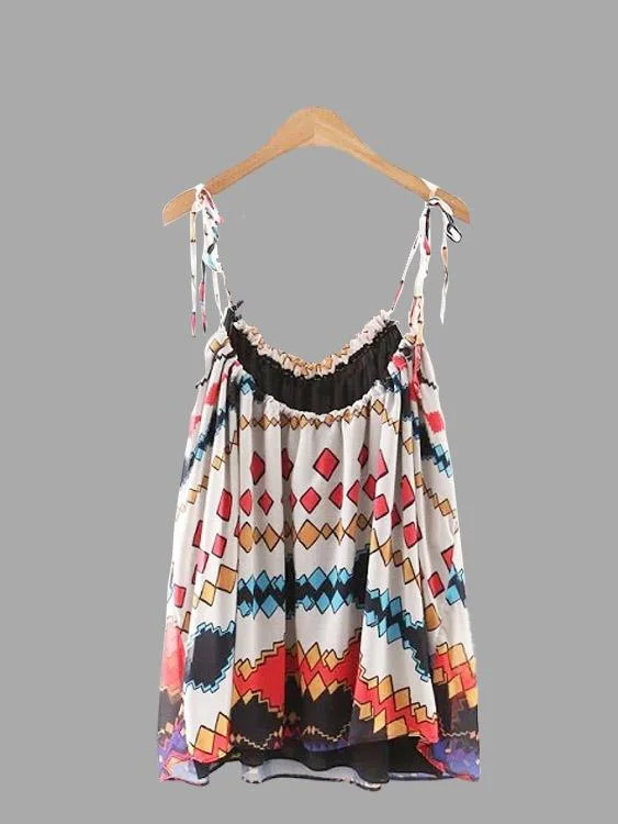 Deal of the Day Custom Geometrical Sleeveless Camis