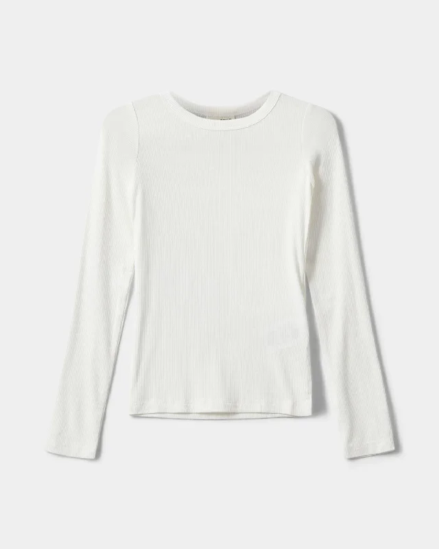Weekend Offers That Shine PETRICIASY T-SHIRT LONG SLEEVE - White