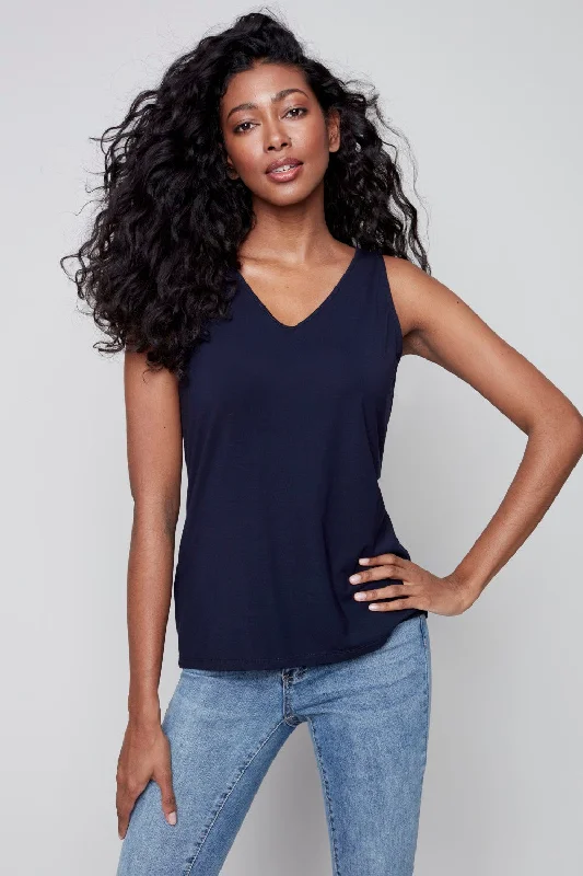 Price Cut Charlie B Cami C1243SPK-NVY Navy