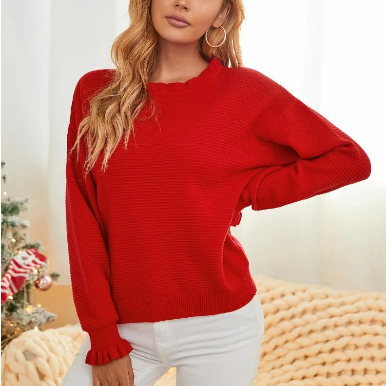 Weekend Specials to Enjoy Temperament Loose Simple Take Sweater For Women Wholesale