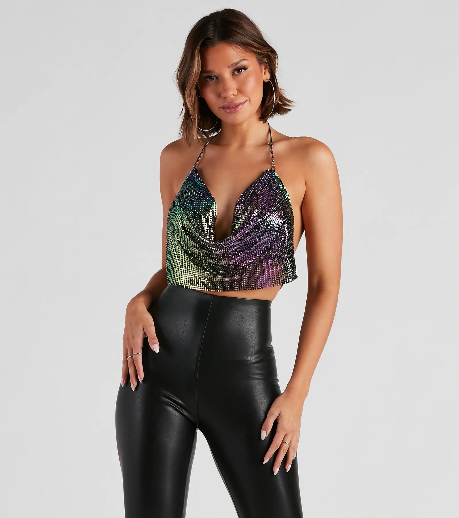 Price Slash Fever Dream Chainmail Crop Top
