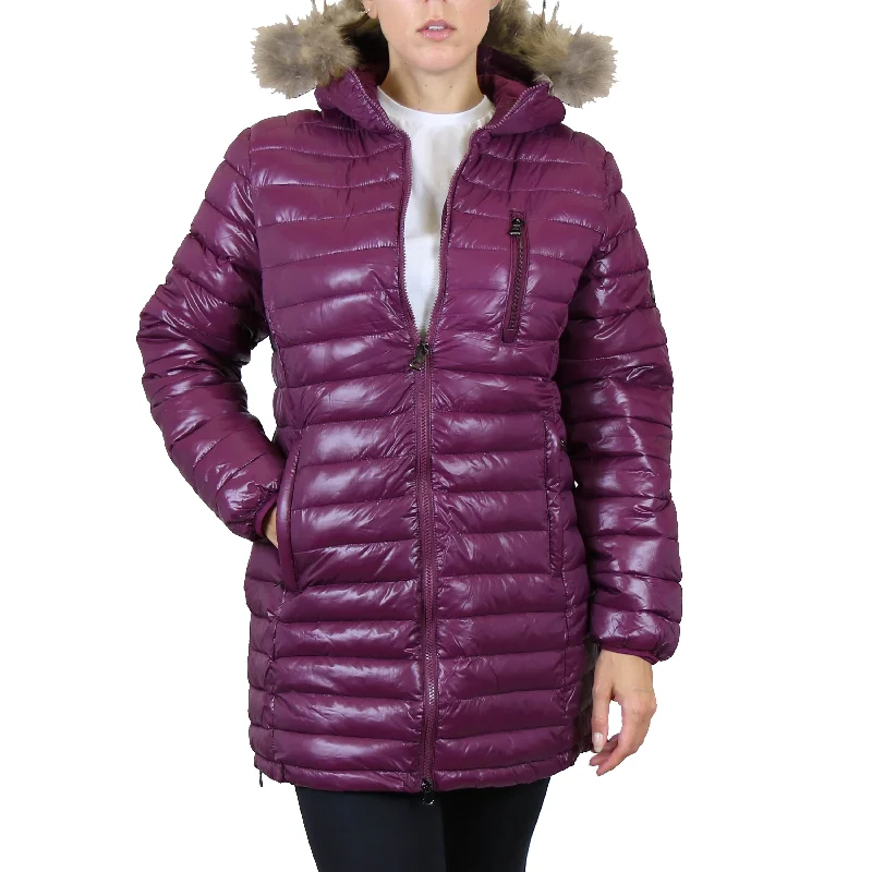 Daily Deals Women's Lightweight Long Puffer Bubble Jacket