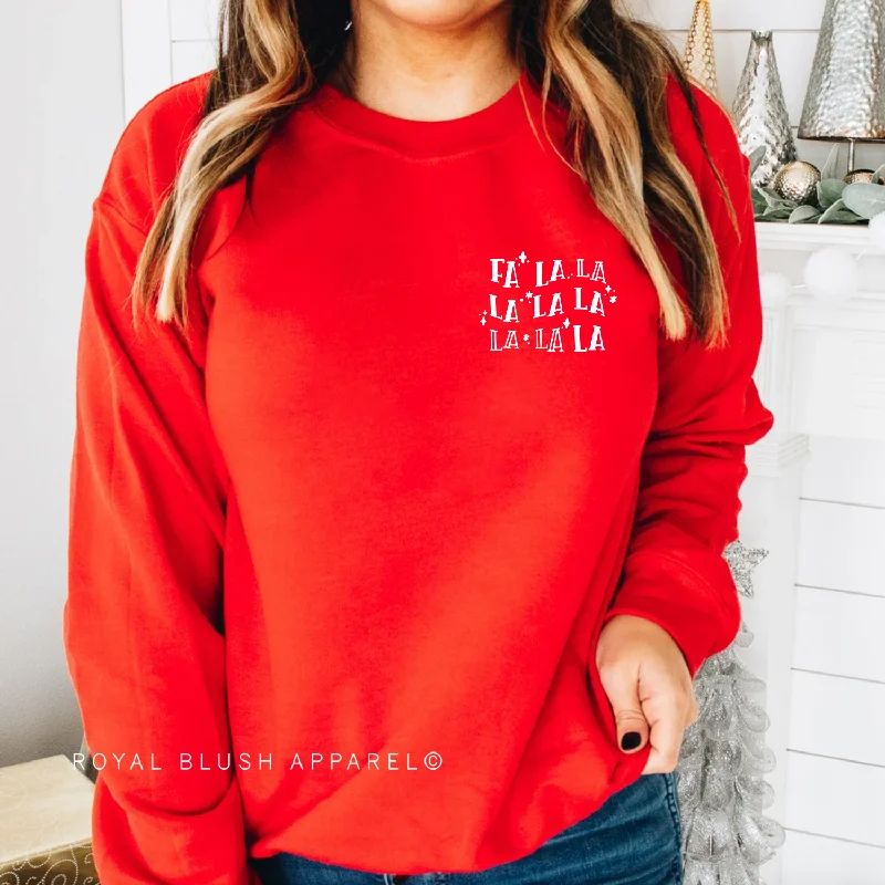 Stock Clearance Pocket Fa La La Sweatshirt
