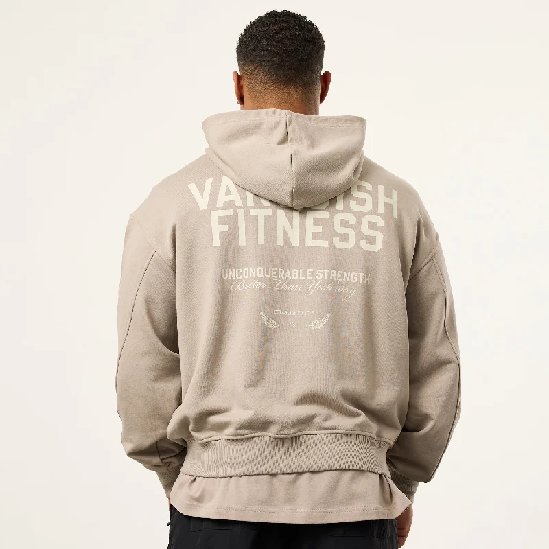Weekend Savings Spree Vanquish TSP Unconquerable Strength Grey Oversized Pullover Hoodie