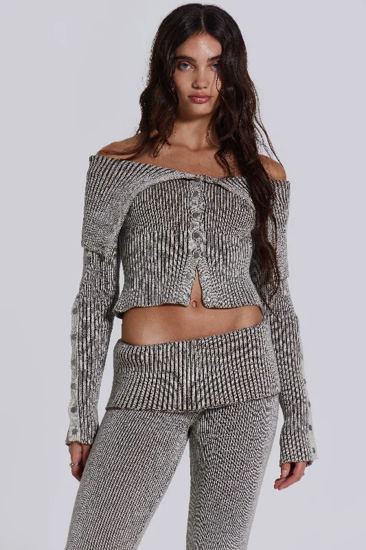 Price Drop Kensu Off The Shoulder Knit Top