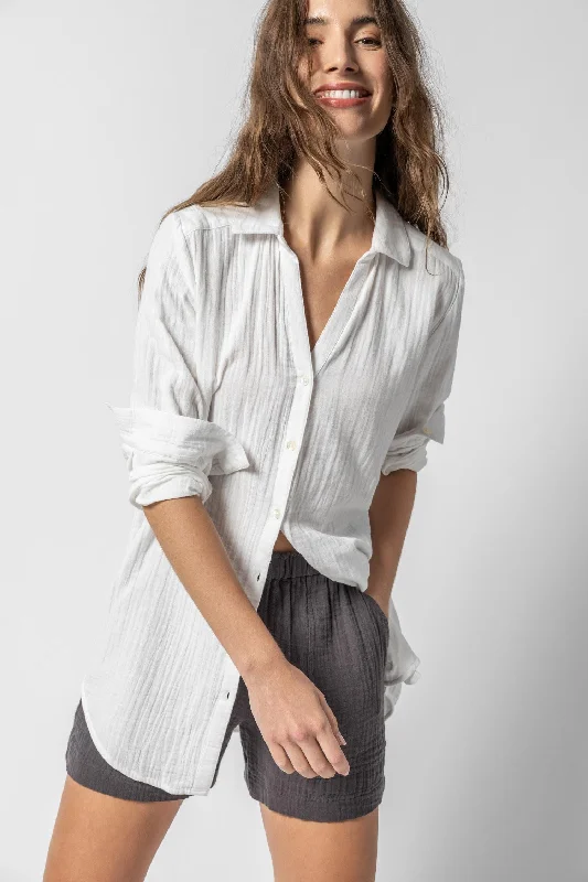 Deal of the Day Long Sleeve Button Down Tunic