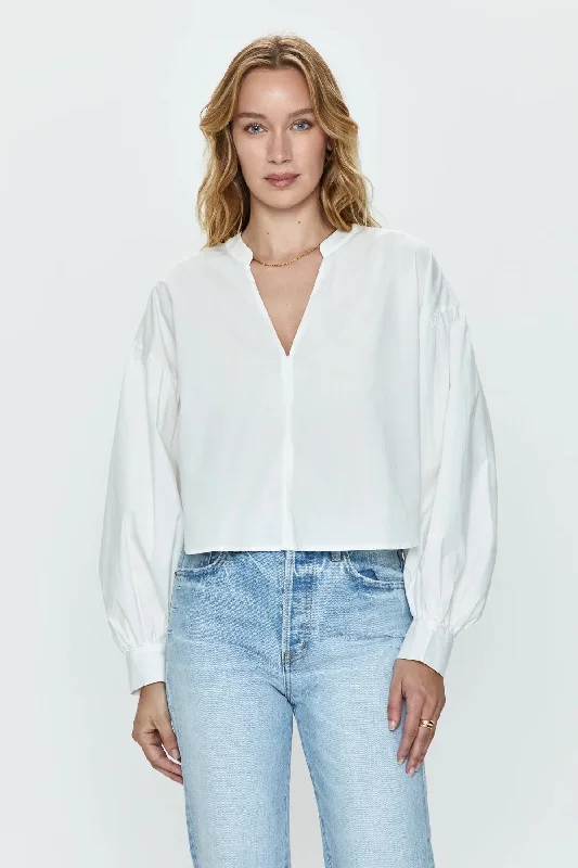 Online Specials Pistola Lou Puff Sleeve Shirt LE BLANC