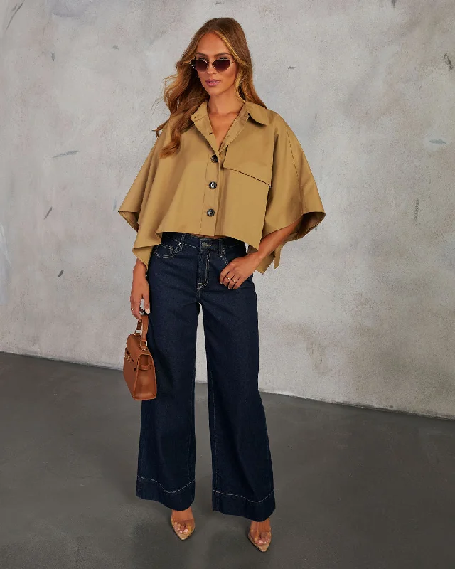 Instant Discount True Connection Oversized Crop Top