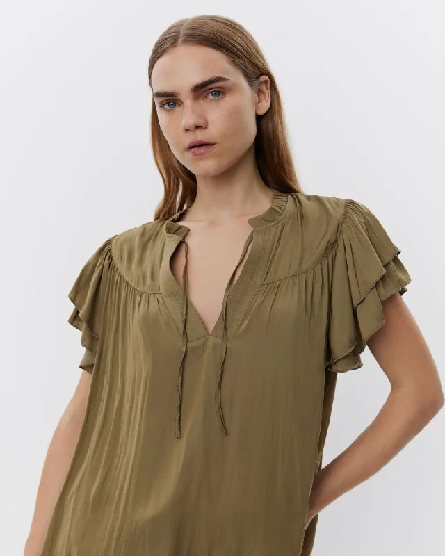 Time-Limited Offer LALILASW TOP - Olive Leaf