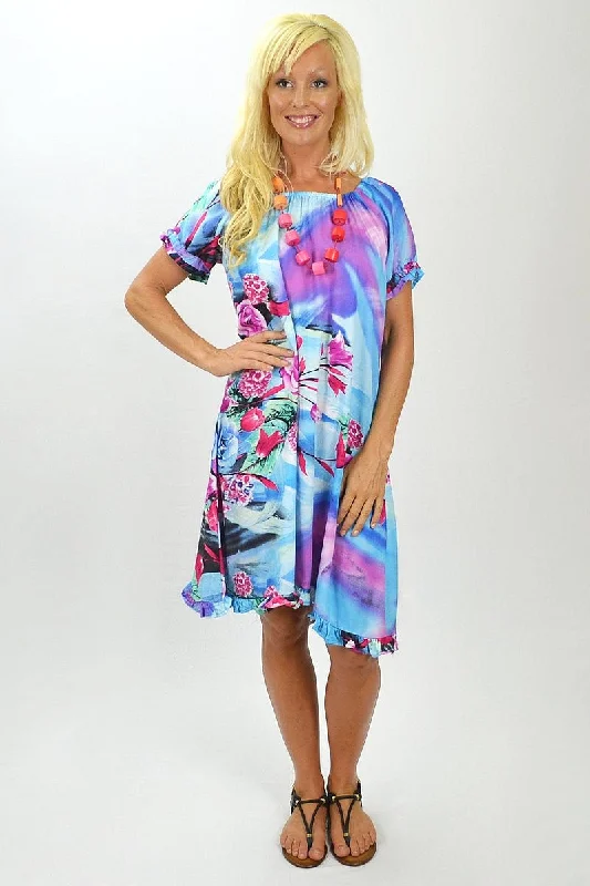 Weekend Savings Spectacular Garden Blue Tunic