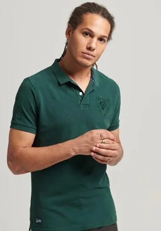 TIME-Limited Offer Superdry Vintage Superstate Polo Shirt, Enamel Green