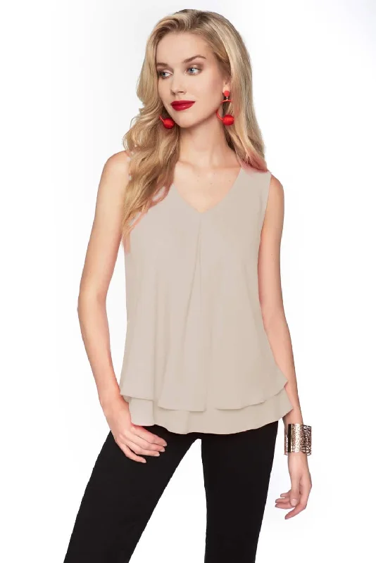 Year-End Sale Frank Lyman Top 61175-OAT Oatmeal